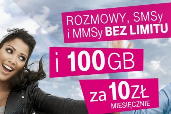 100 GB i no limit w T-Mobile za 10 zł