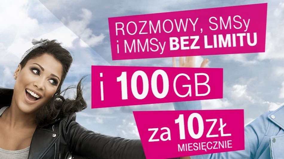 100 GB i no limit w T-Mobile za 10 zł