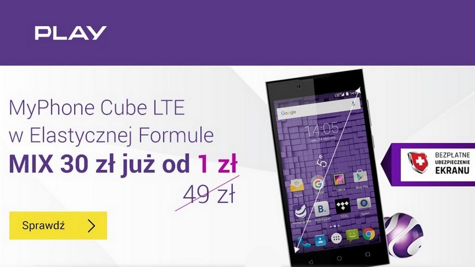 myPhone Cube LTE - promocja w Play