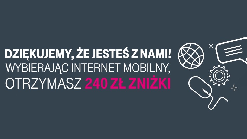 Internet mobilny w T-Mobile taniej o 240 zł