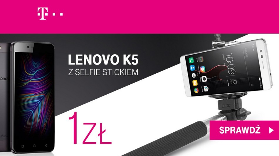 Lenovo K5 i selfie stick w T-Mobile