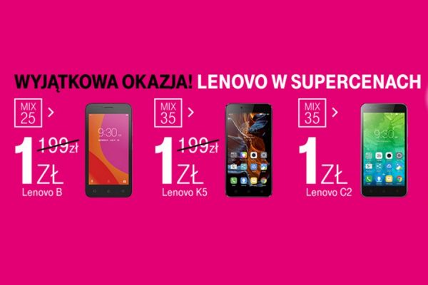 T-Mobile mix Lenovo za 1 zł