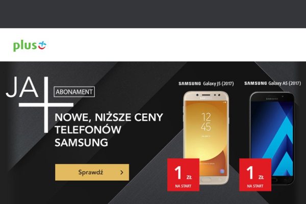 Samsungi w Plusie od 1 zł
