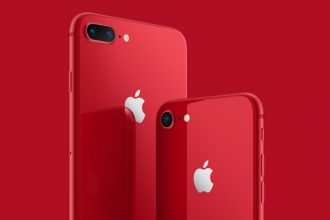Czerwony iPhone 8