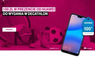 100 zł w prezencie od Huawei do wydania w Decathlonie