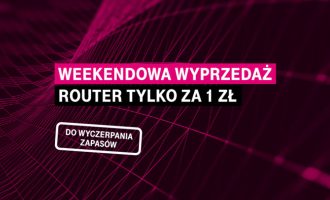 Weekendowa wyprzedaż w T-Mobile – router tylko za 1 zł