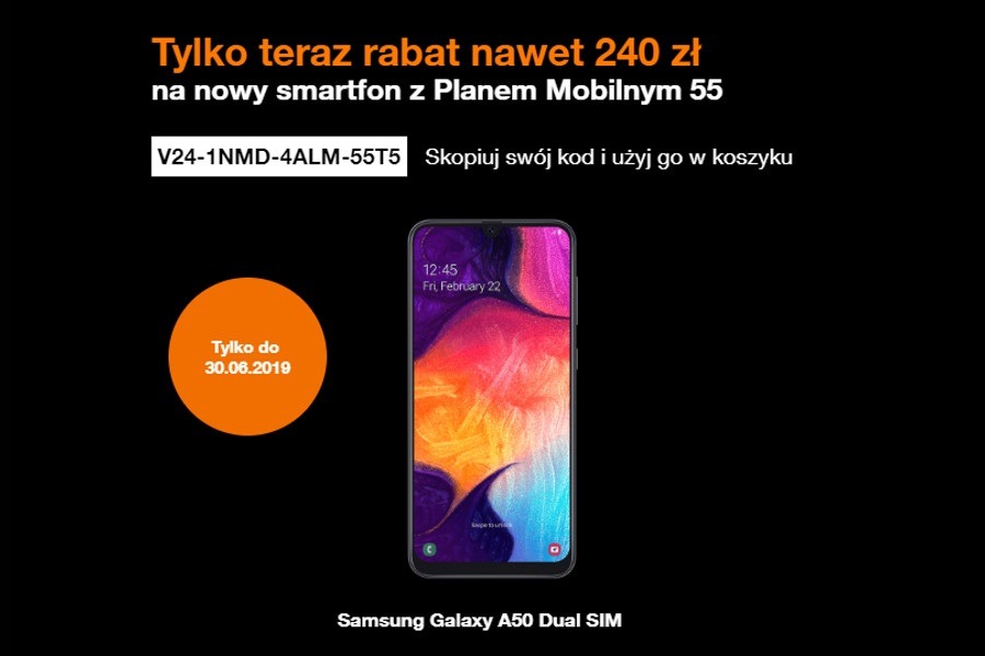 Samsung Galaxy A50 promocja Orange