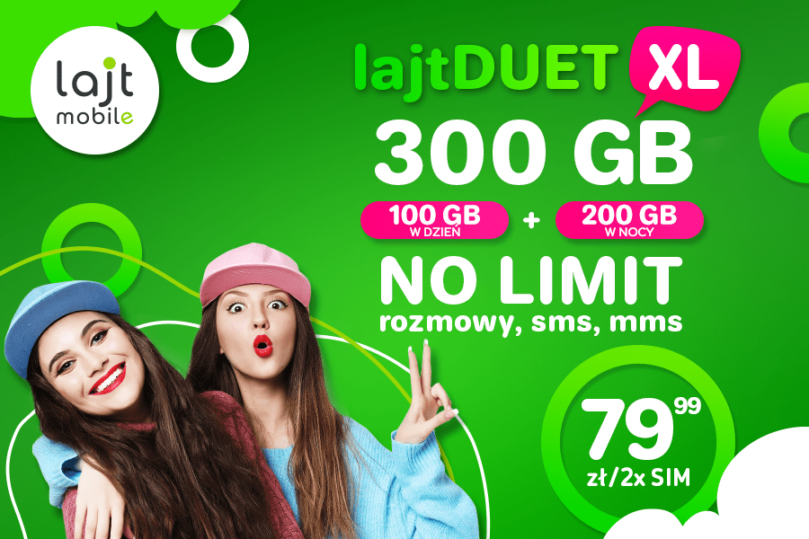 Lajt Mobile duet 300 GB