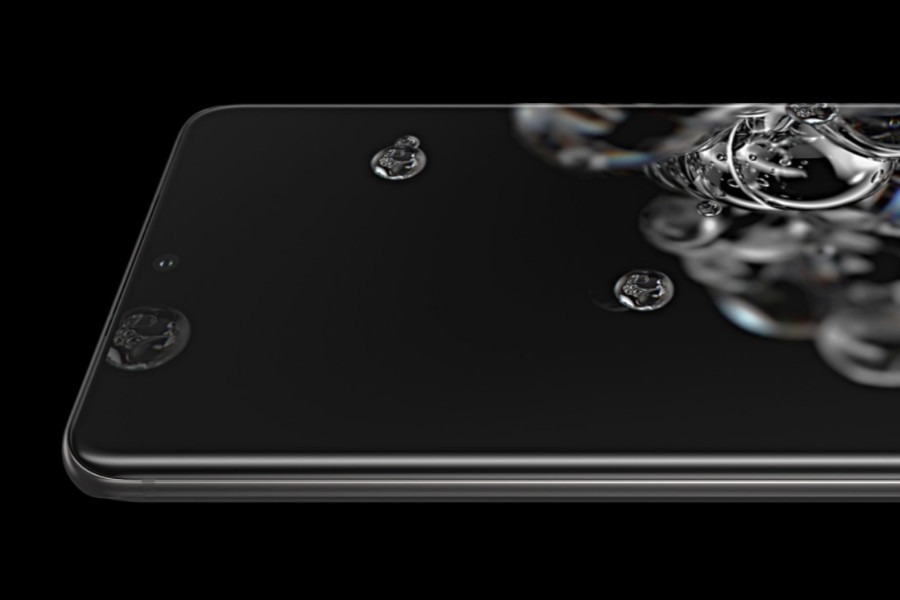 grafika przedstawiająca smartfona Galaxy S20
