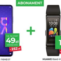 Huawei Nova 5T + Band 4 Pro w Plusie taniej o 550 zł!