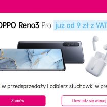 Przedsprzedaż OPPO Reno 3 Pro w T-Mobile od 9 zł