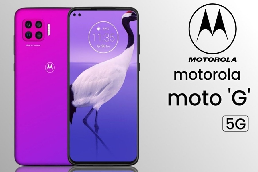 grafika przedstawiająca telefon Motorola Moto G 5G