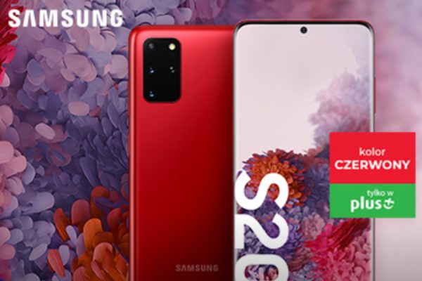 grafika przedstawiająca smartfona Samsung Galaxy S20+ RED