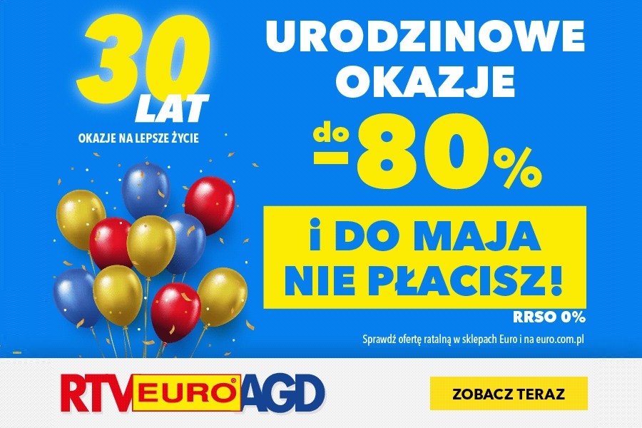 RTV EURO AGD promocja 30 lat