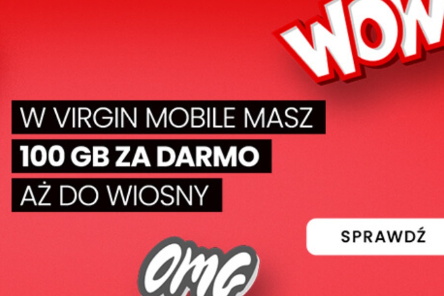 Virgin Mobile promocja 100 GB