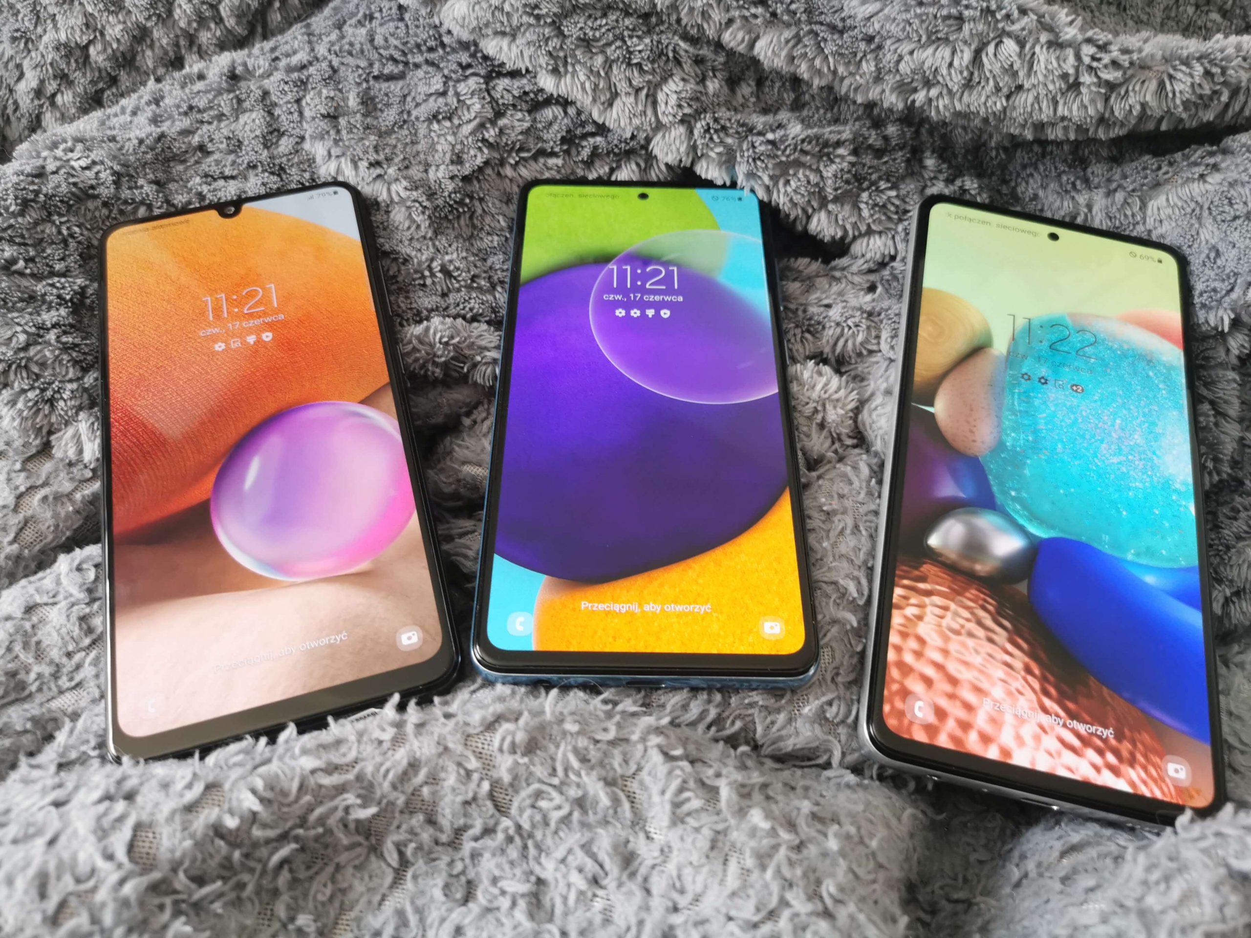Samsung Galaxy A72, A52, A32 recenzja