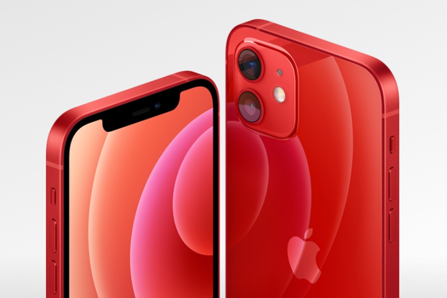 czerwony iPhone 12 Mini