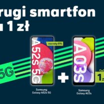 Samsung Galaxy A52s 5G w Plusie + drugi Samsung za 1 zł w prezencie!