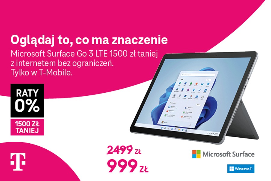 Microsoft Surface 3 LTE promocja