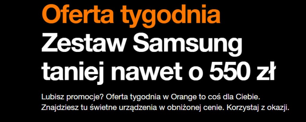 Orange Samsung Galaxy Z Flip4 promocja