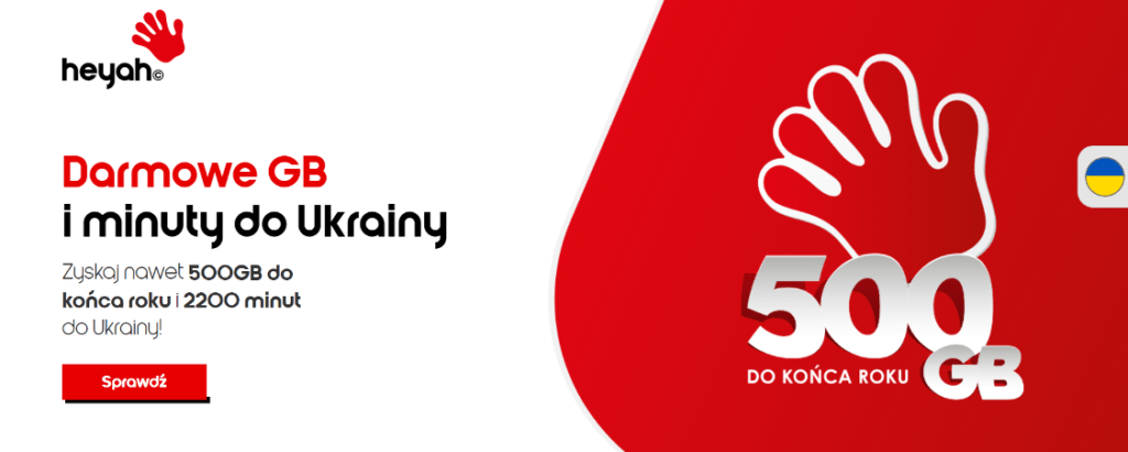 500 GB w Heyah na kartę