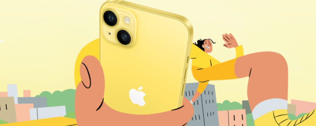 żółty iPhone 14 nowość