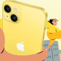 Żółty iPhone 14 w Plusie