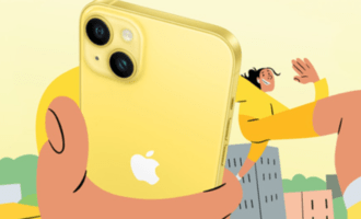 Żółty iPhone 14 w Plusie