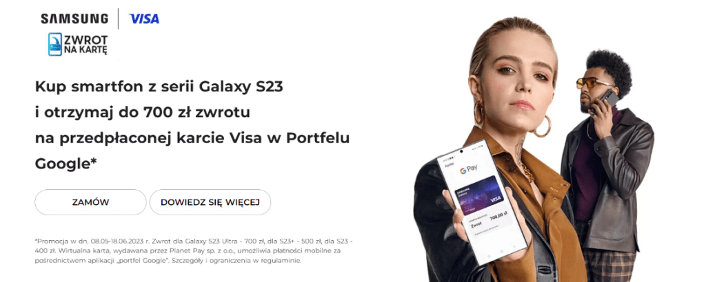 Galaxy S23 Visa promocja