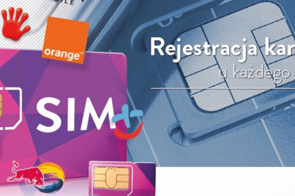 grafika prezentująca rejestrację karty SIM u operatorów Play, RBM, Orange, Heyah i Mobile Vikings