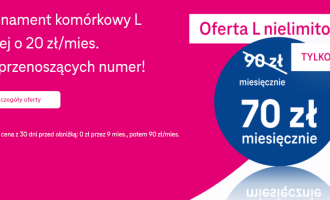 Topowy abonament T-Mobile bez limitu tańszy o 20 zł!