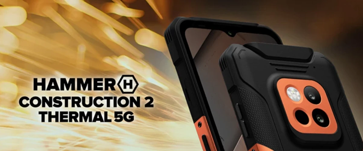 grafika przedstawiająca smartfona myPhone HAMMER Construction 2 Thermal 5G