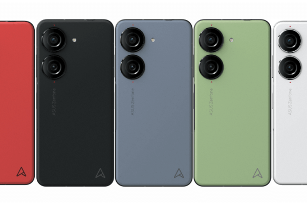 Grafika przedstawiająca wersje kolorystyczne smartfona Asus Zenfone 10