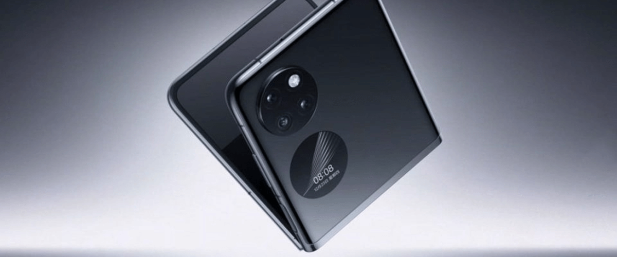 Grafika przedstawiająca wyobrażenie o najnowszym modelu Huawei Pocket S2 w kolorze czarnym