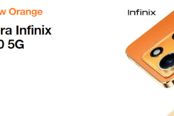 grafika firmy Orange przedstawiająca ofertę z telefonem Infinix Note 30 5G
