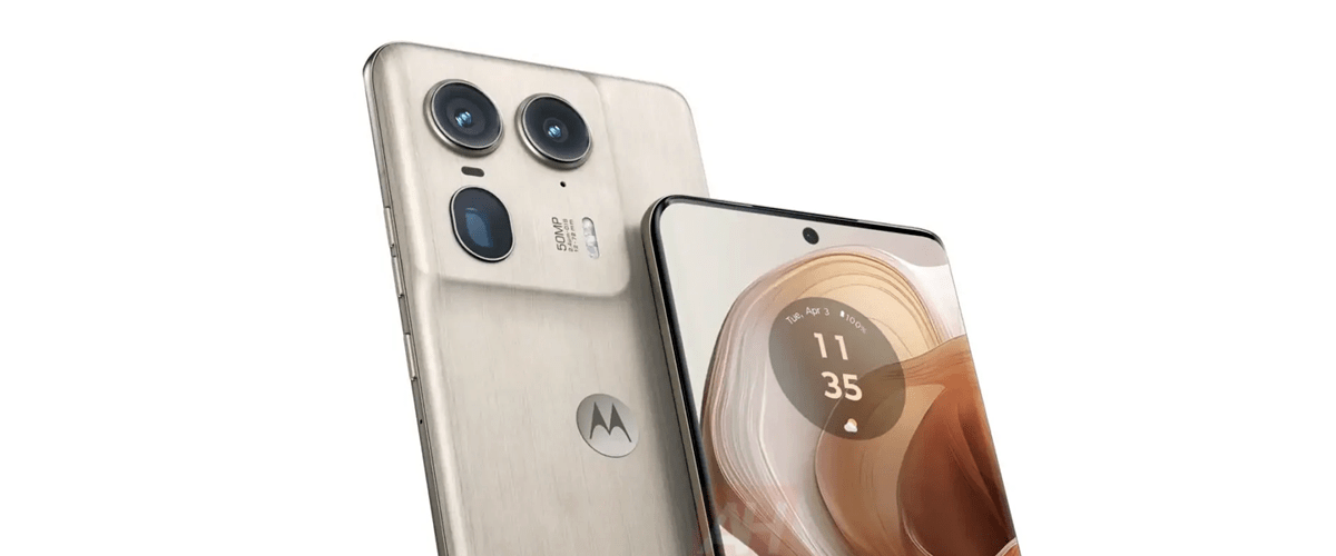 Grafika przedstawiająca prawdopodobny wygląd smartfona Motorola Edge 50 Ultra