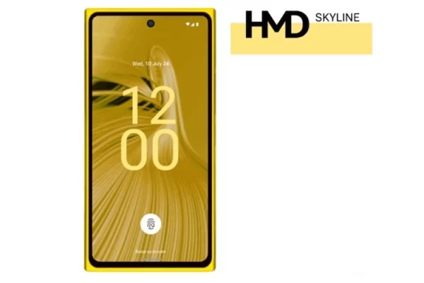 Grafika przedstawiająca prawdopodobny wygląd smartfon HMD Skyline