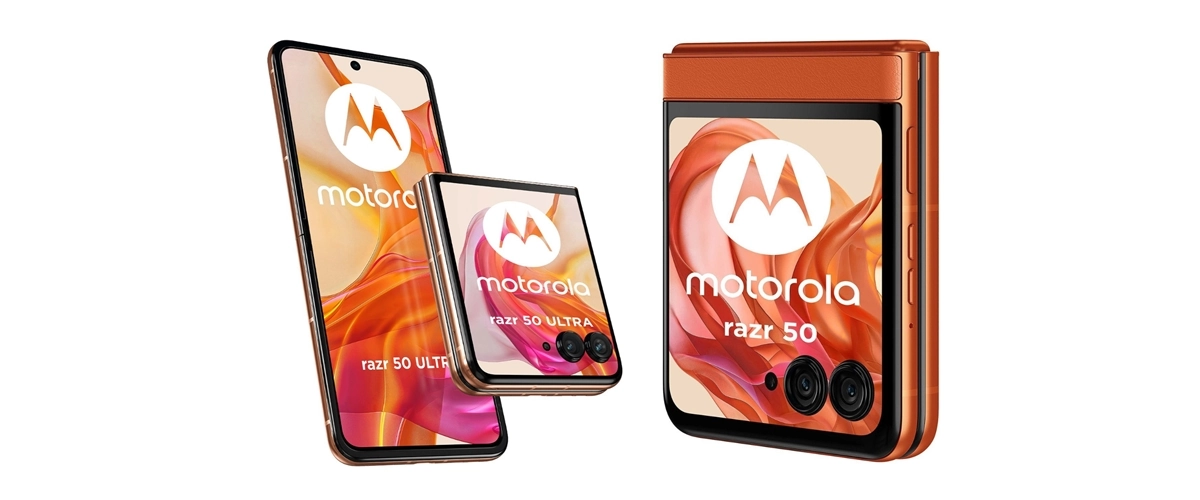 Grafika przedstawiająca prawdopodobny wygląd telefonu Motorola Razr 50