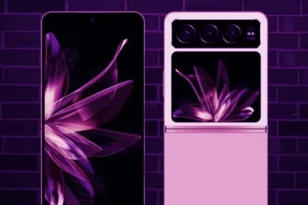 Grafika przedstawiająca możliwy wygląd smartfona Xiaomi Mix Flip