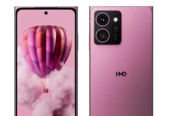 Grafika przedstawiająca prawdopodobny wygląd smartfona HMD Skyline