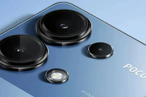 Zdjęcie przedstawiające prawdopodobny wygląd smartfona POCO M6 Plus 5G