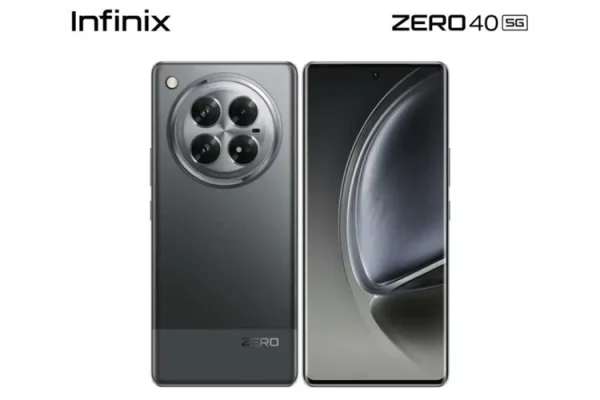 Grafika przedstawiająca prawdopodobny wygląd smartfona Infinix Zero 40 5G