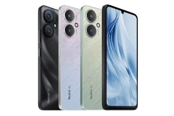 Grafika przedstawiająca prawdopodobny wygląd smartfona Redmi 14C-4G