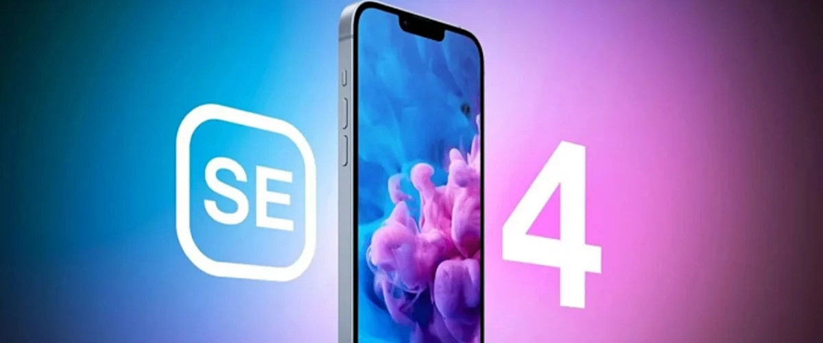 Grafika przedstawiająca możliwy wygląd smartfona Apple iPhone SE 4