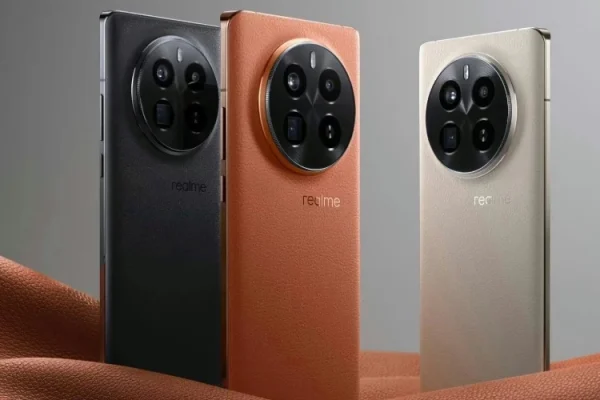 Grafika przedstawiająca możliwy wygląd smartfona realme GT7 Pro