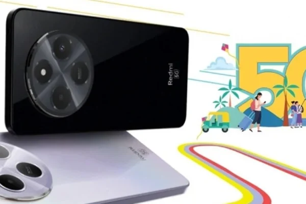 Grafika przedstawiająca wygląd smartfona Redmi A4 5G