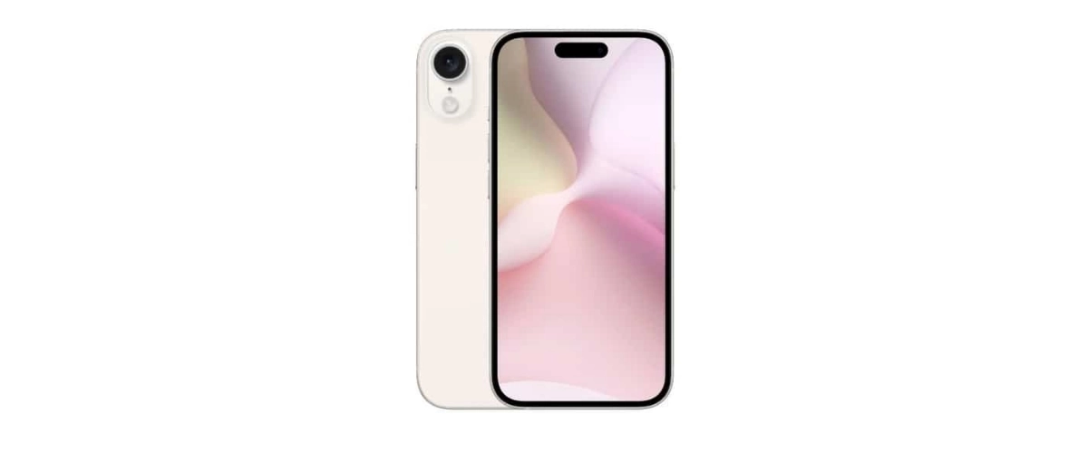 Grafika przedstawiająca możliwy wygląd smartfona iPhone SE 4