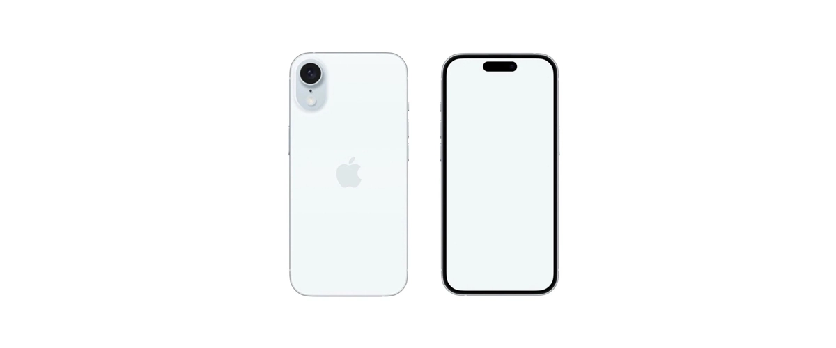 Grafika przedstawiająca prawdopodobny wygląd smartfona iPhone SE 4