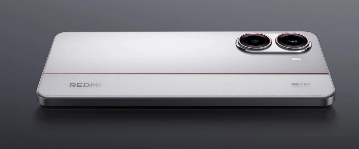 Grafika przedstawiająca prawdopodobny wygląd smartfona Redmi Turbo 4