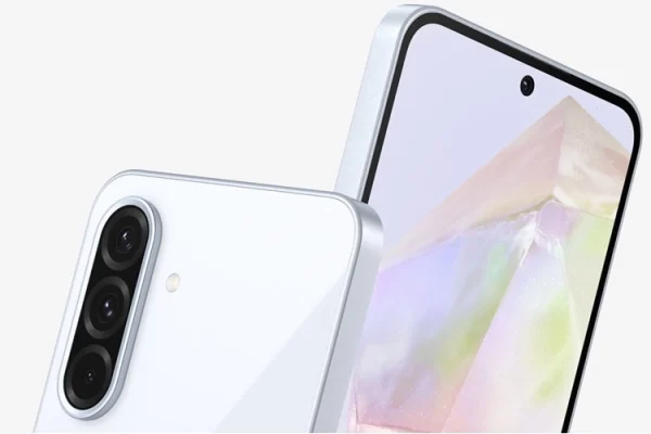 Grafika przedstawiająca prawdopodobny wygląd smartfona Samsung Galaxy A36 5G